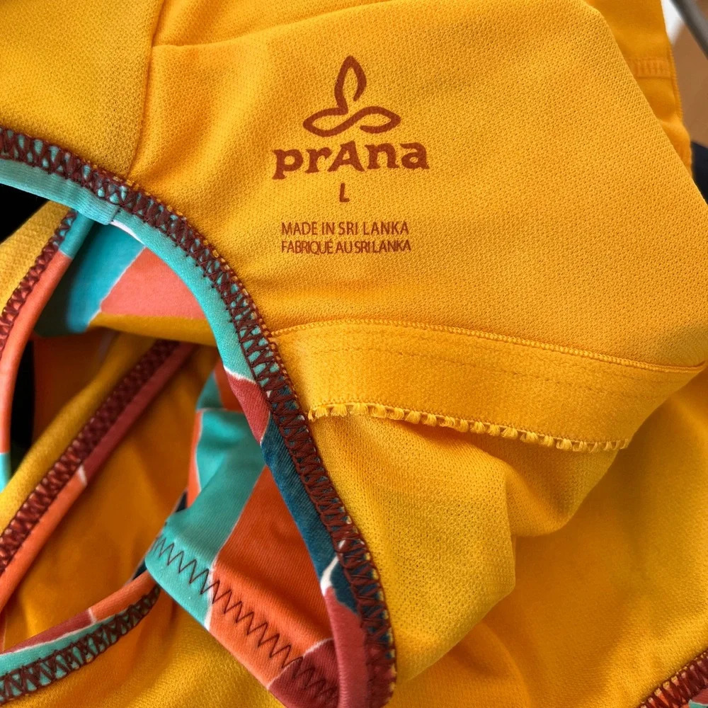 PRANA Neolani One Piece Swimsuit Geometric Pattern Atlantic Seaglass Resortwear - Picture 9 of 16